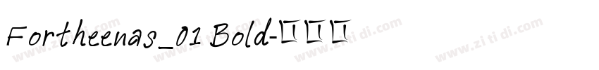 Fortheenas_01 Bold字体转换